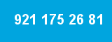 921 175 26 81 921 175 26 81